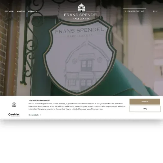 Screenshot van de website van www.spendel.nl