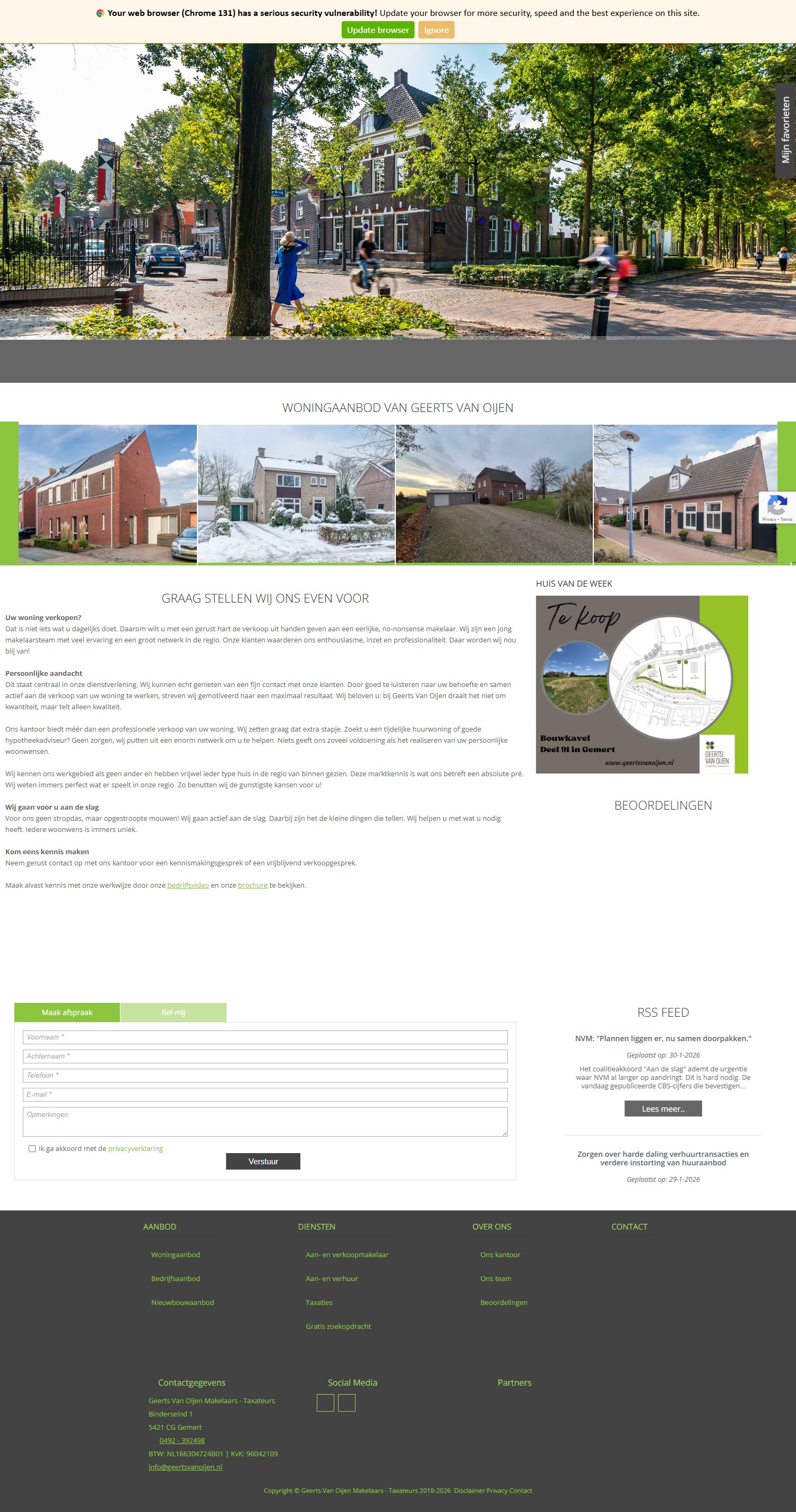 Foto van het kantoor van Geerts Van Oijen Makelaars