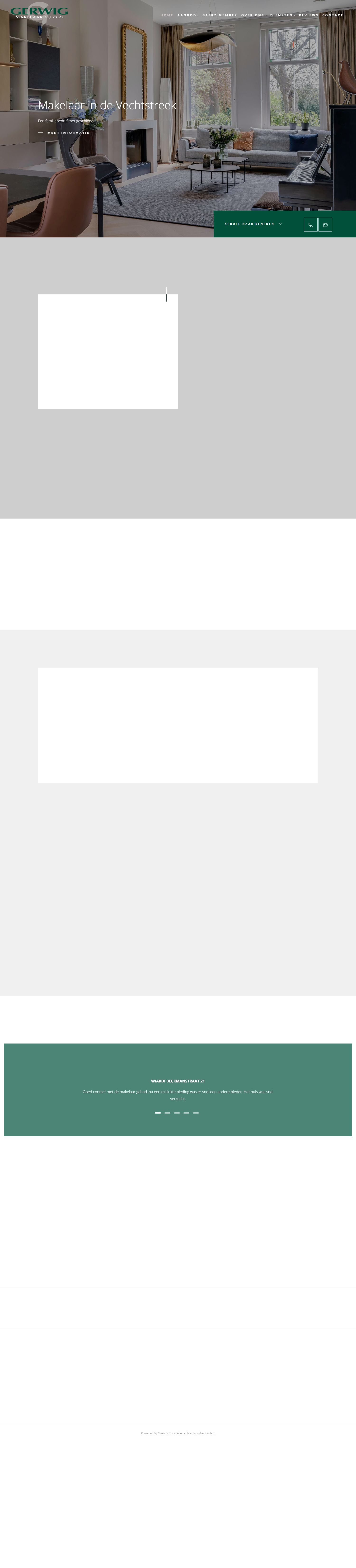 Screenshot van de website van www.gerwig.nl