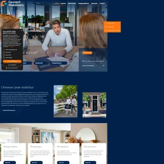 Capture d'écran du site web de www.gevaertmakelaars.nl
