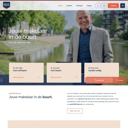 Capture d'écran du site web de www.gewoonmarcel.nl