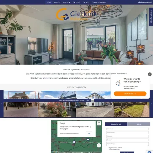 Capture d'écran du site web de www.gierkink.nl