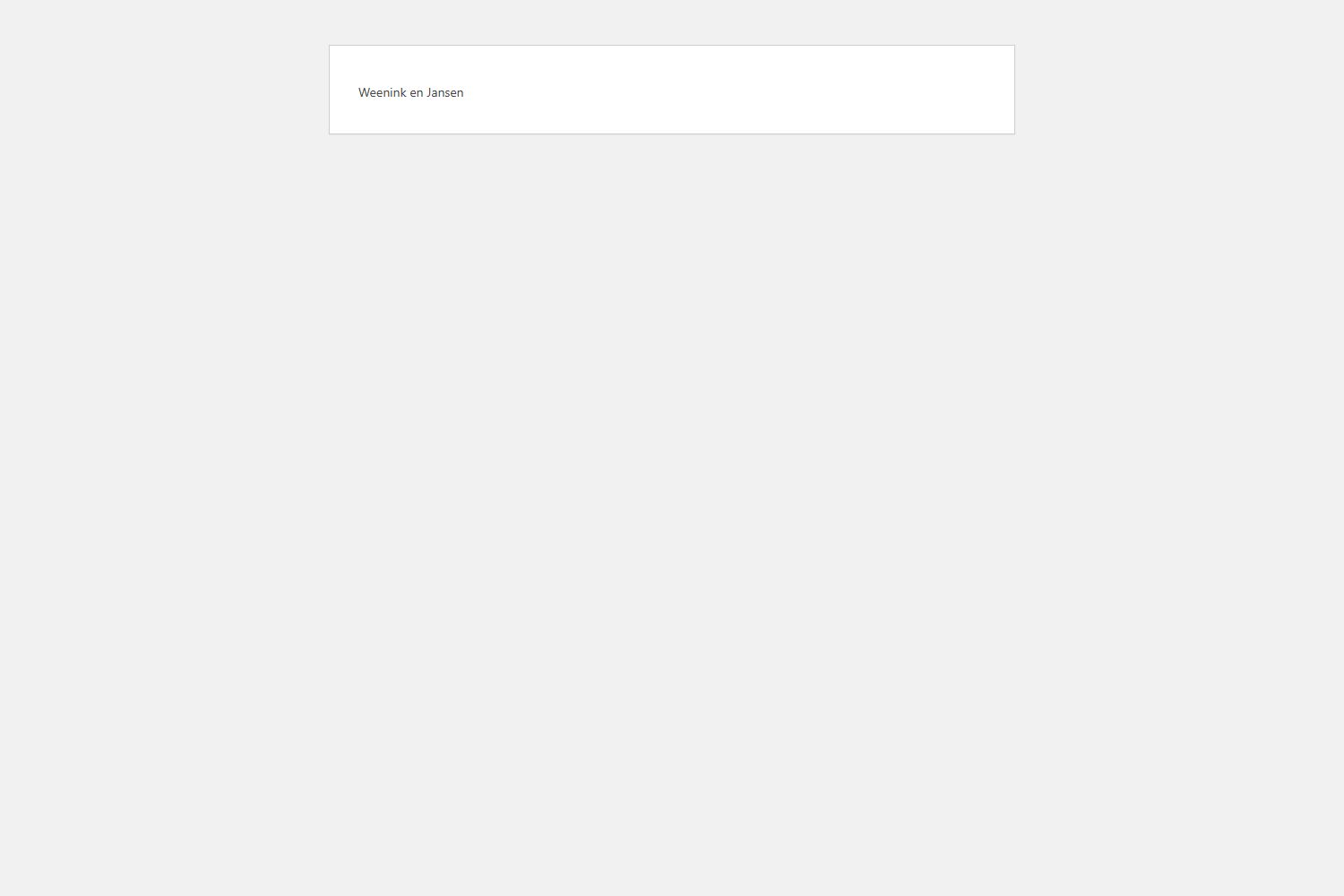Screenshot van de website van www.weeninkjansen.nl
