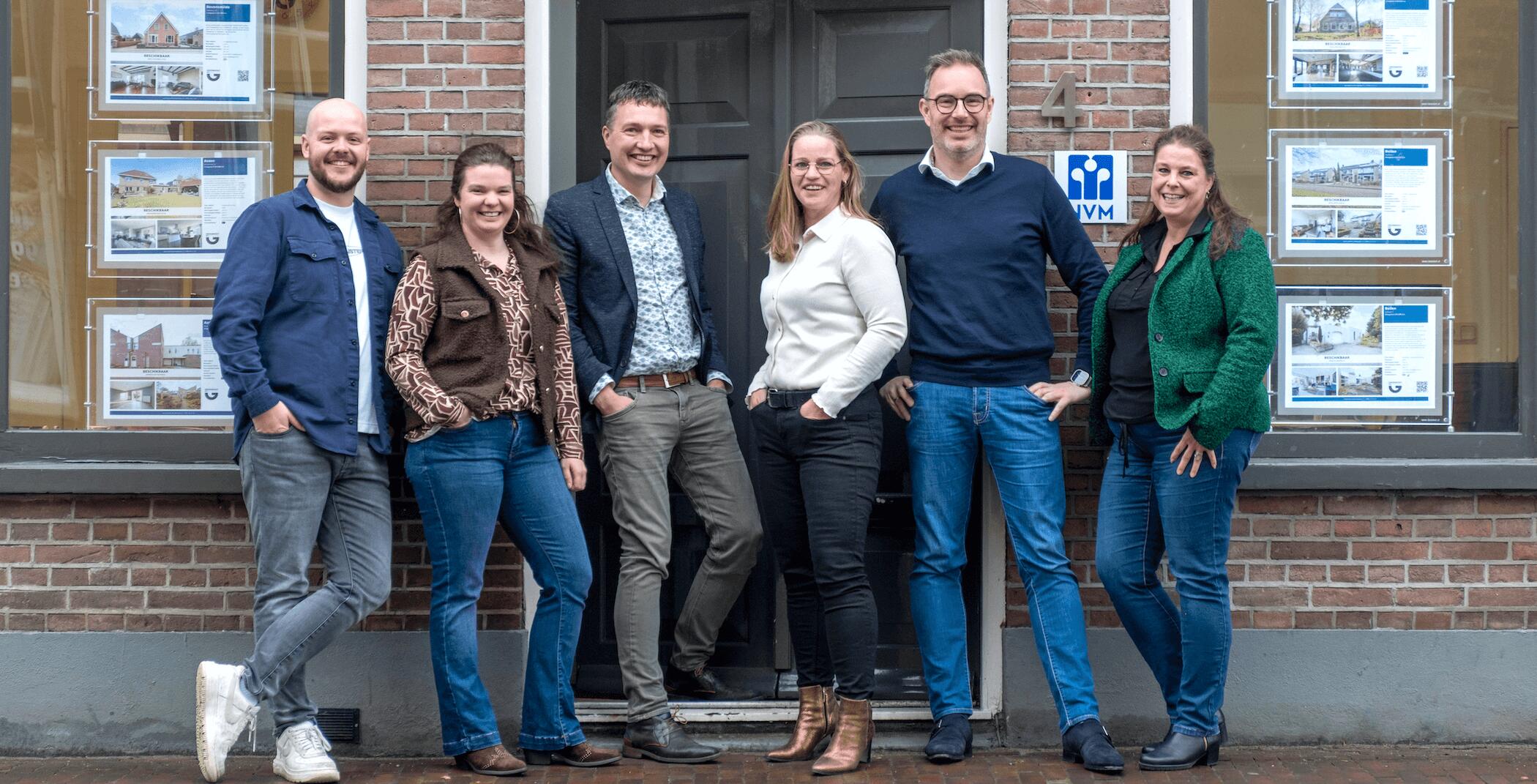 Team foto van Groenhout Makelaars Hoogeveen