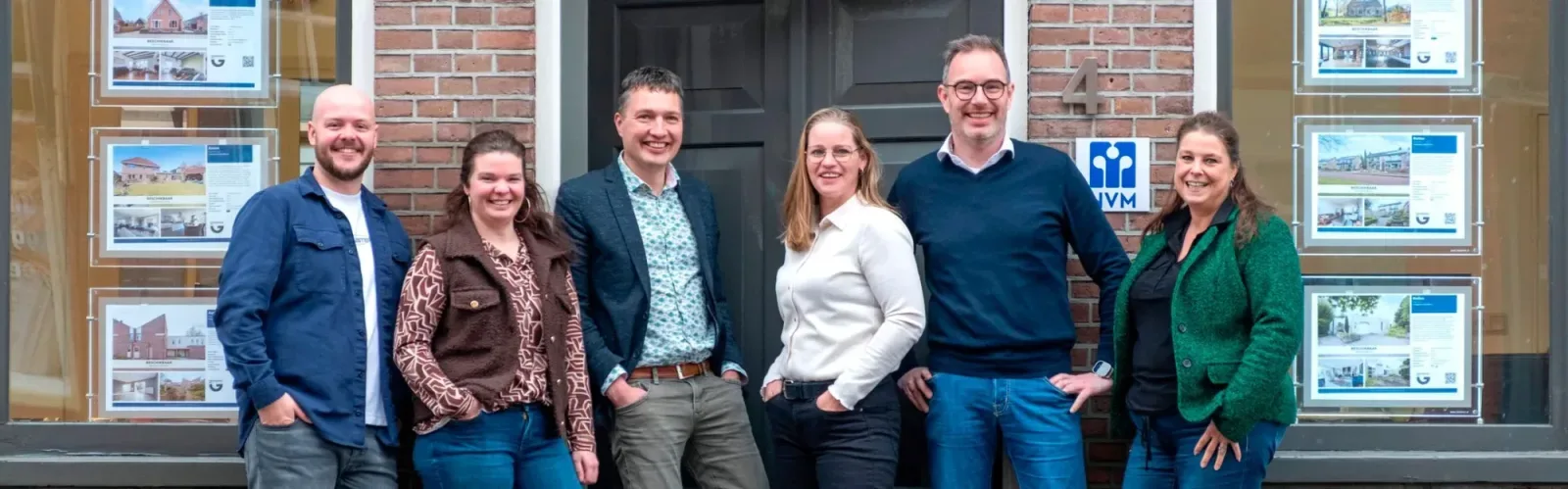 Team foto van Groenhout Makelaars Midden-Drenthe