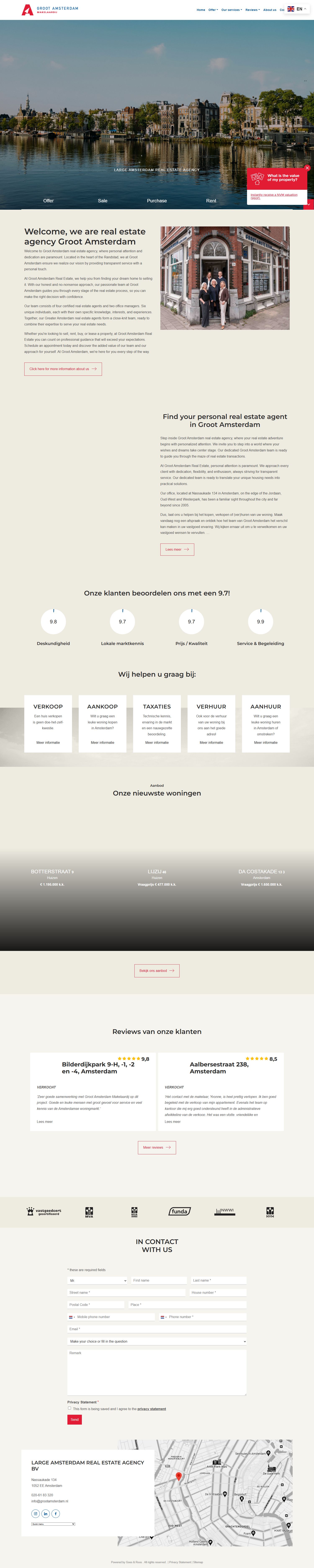 Screenshot van de website van www.grootamsterdam.nl