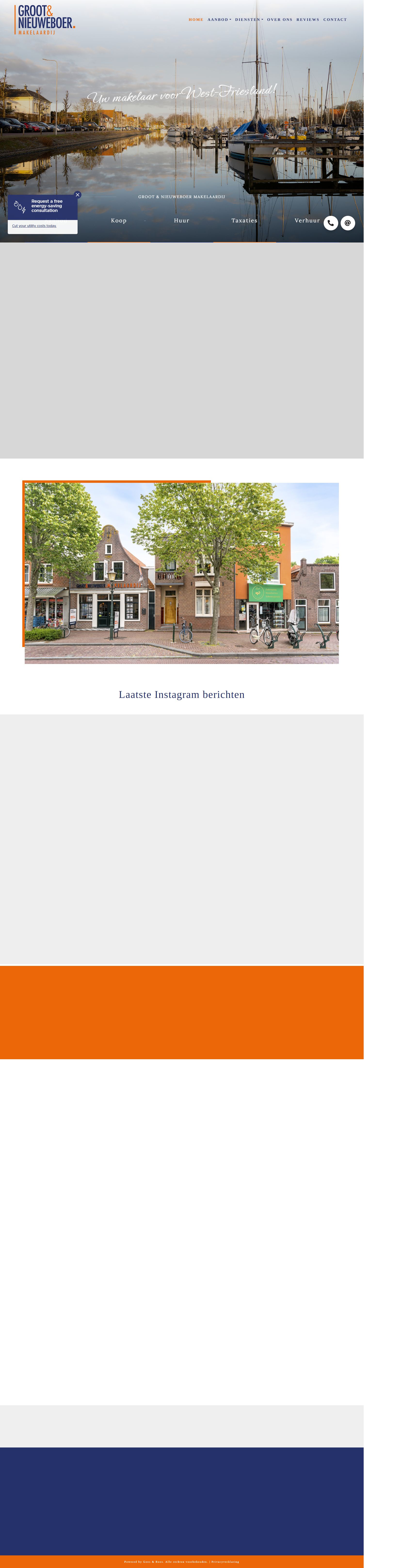 Screenshot van de website van www.grootnieuweboer.nl