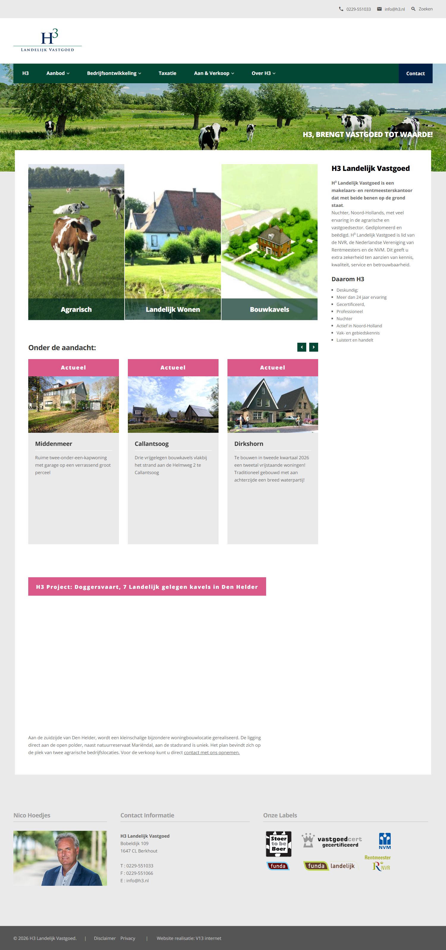 Kantoor foto van H3 Landelijk Vastgoed B.V.