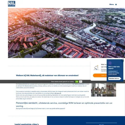 Capture d'écran du site web de www.halmakelaardij.nl