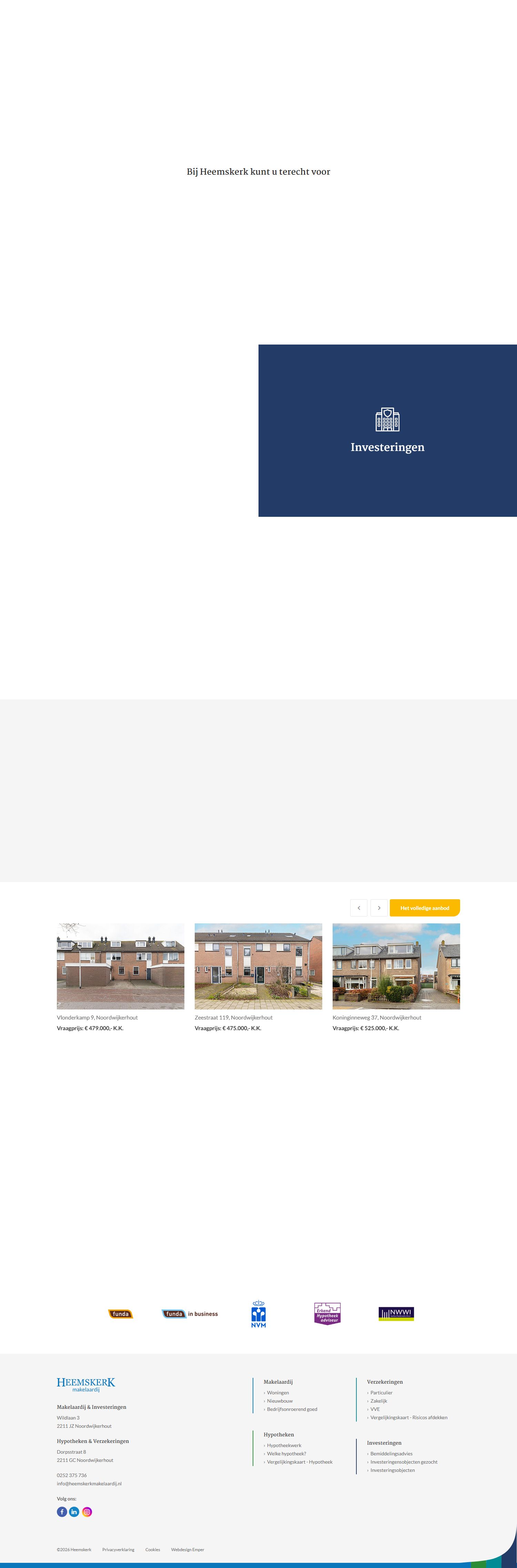 Screenshot van de website van www.heemskerkmakelaardij.nl