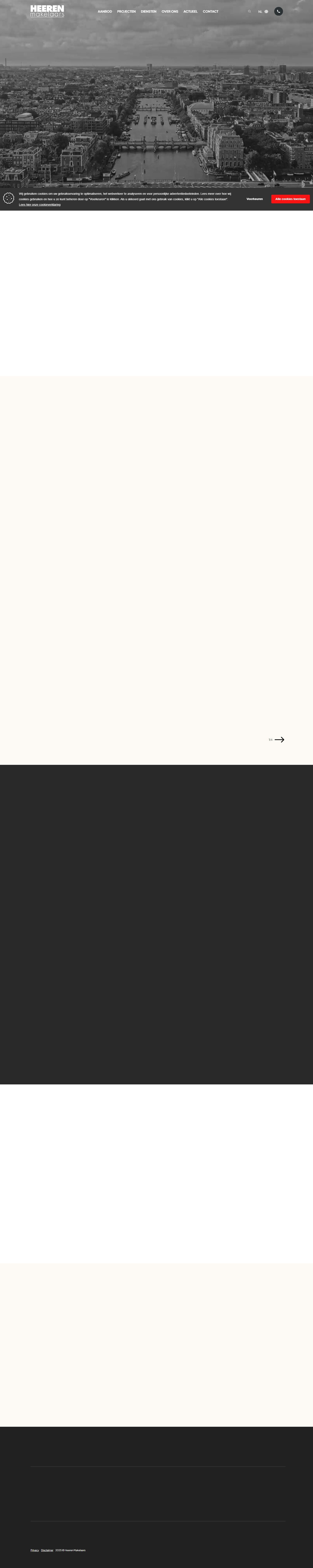 Screenshot van de website van www.heerenmakelaars.nl