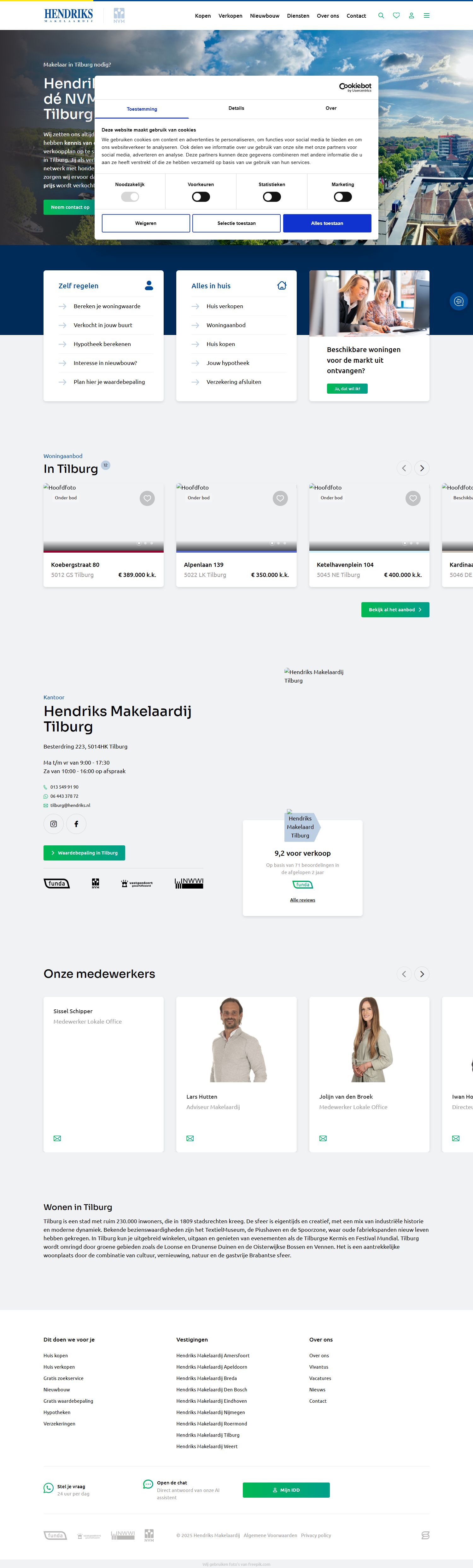 Kantoor foto van Hendriks Makelaardij Tilburg