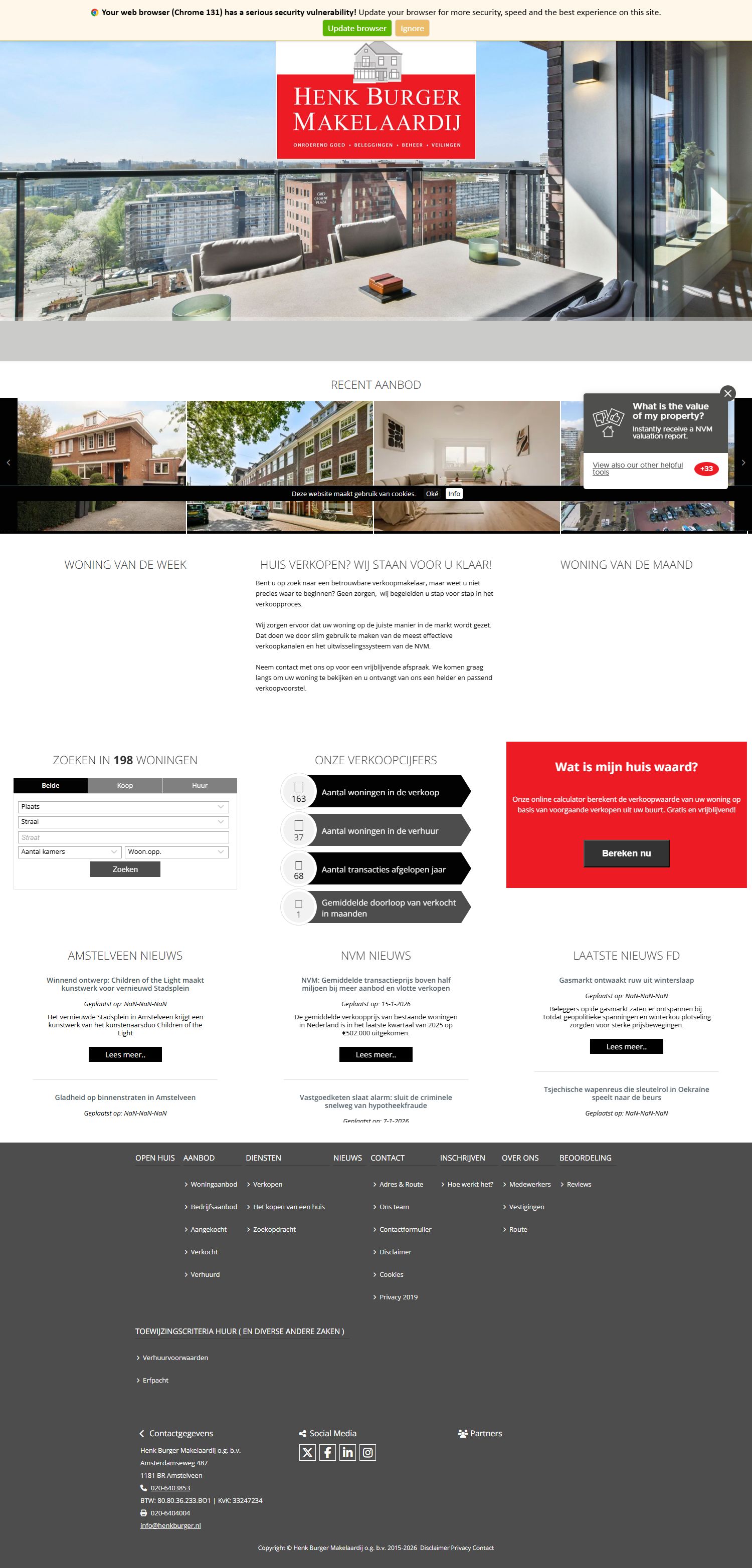 Kantoorfoto Henk Burger Makelaardij