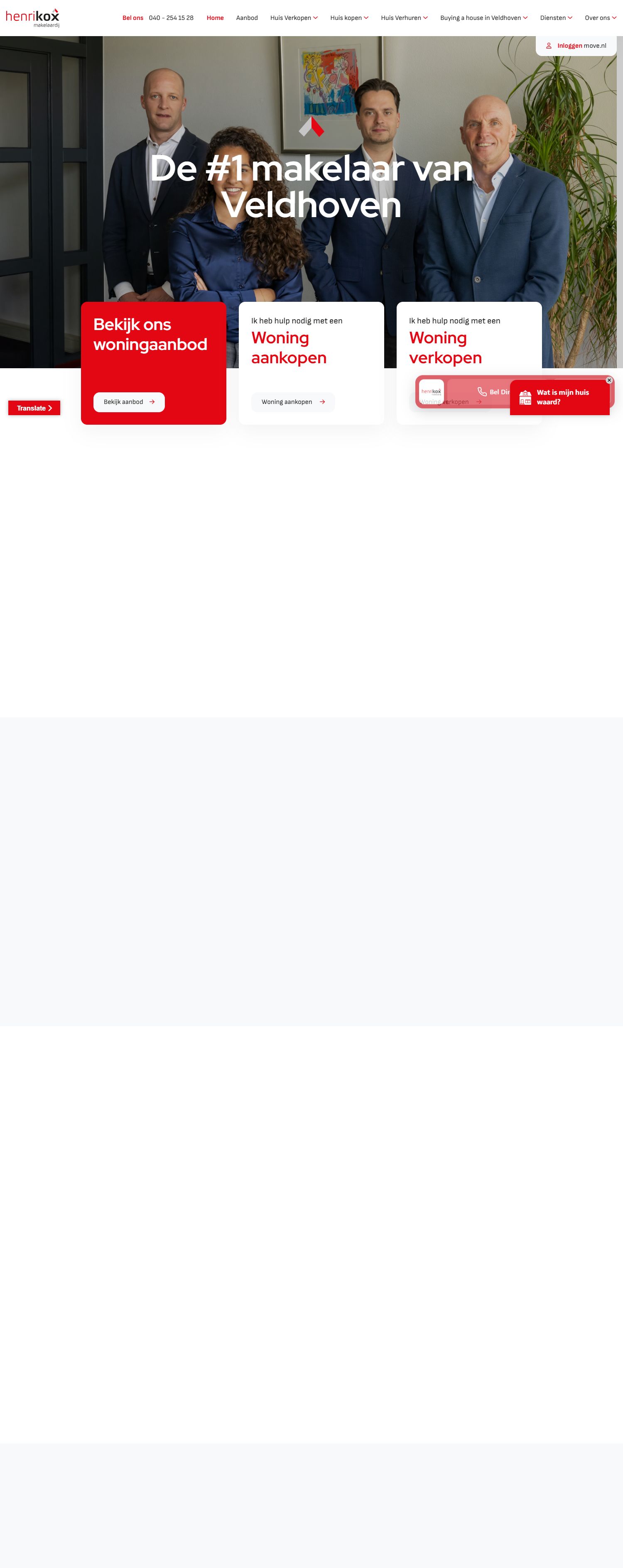 Team foto van Henri Kox Makelaardij B.V.