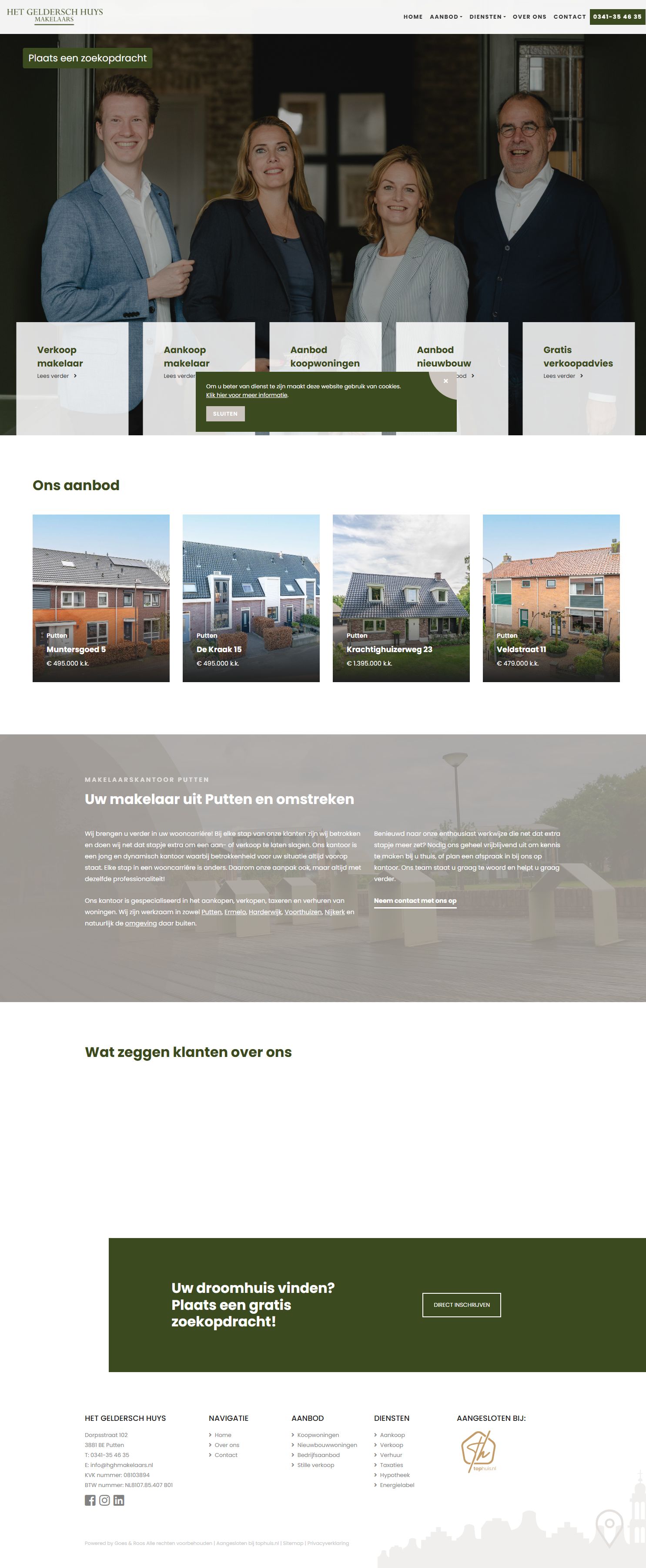 Screenshot van de website van www.hetgelderschhuys.nl