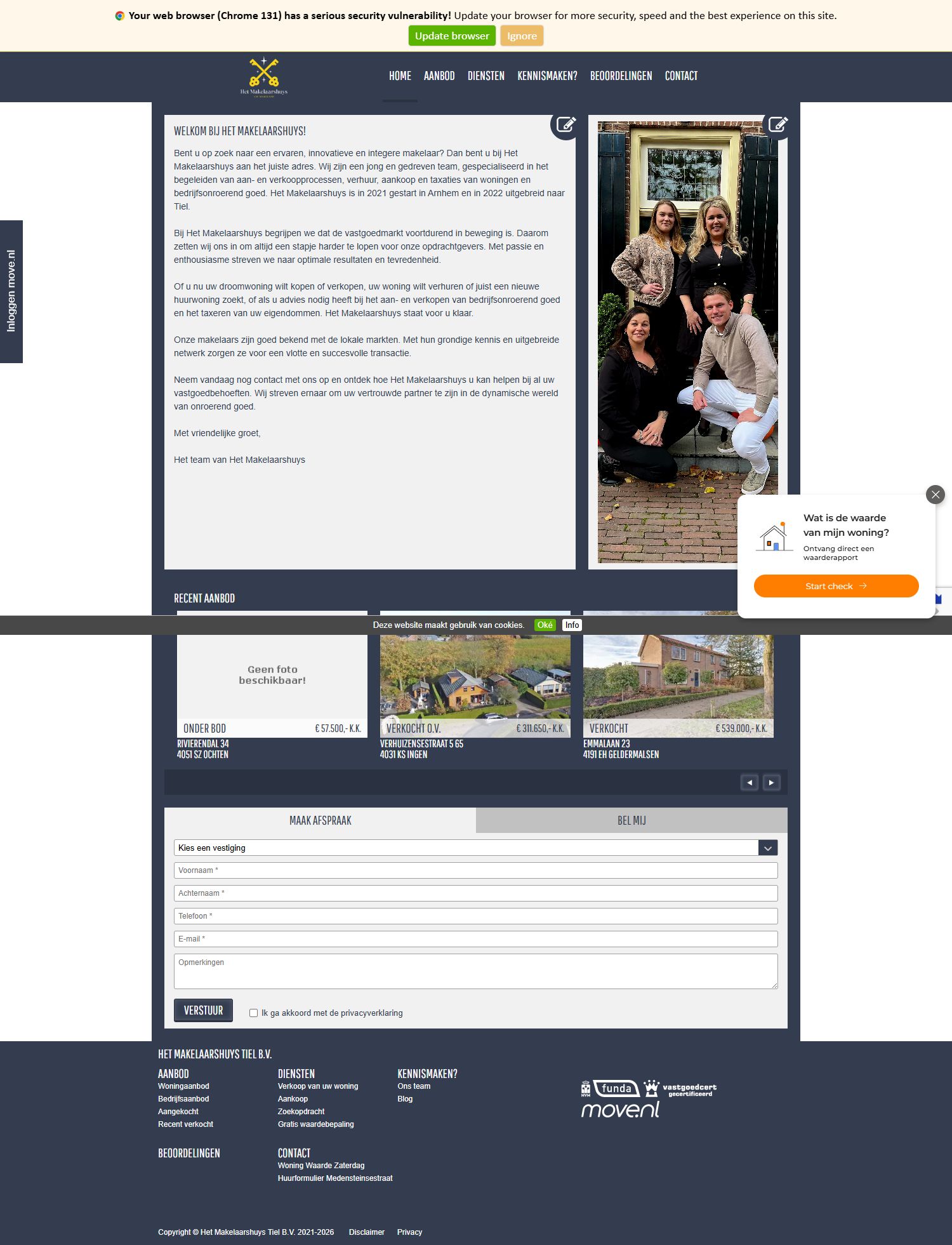 Screenshot van de website van www.hetmakelaarshuys.com