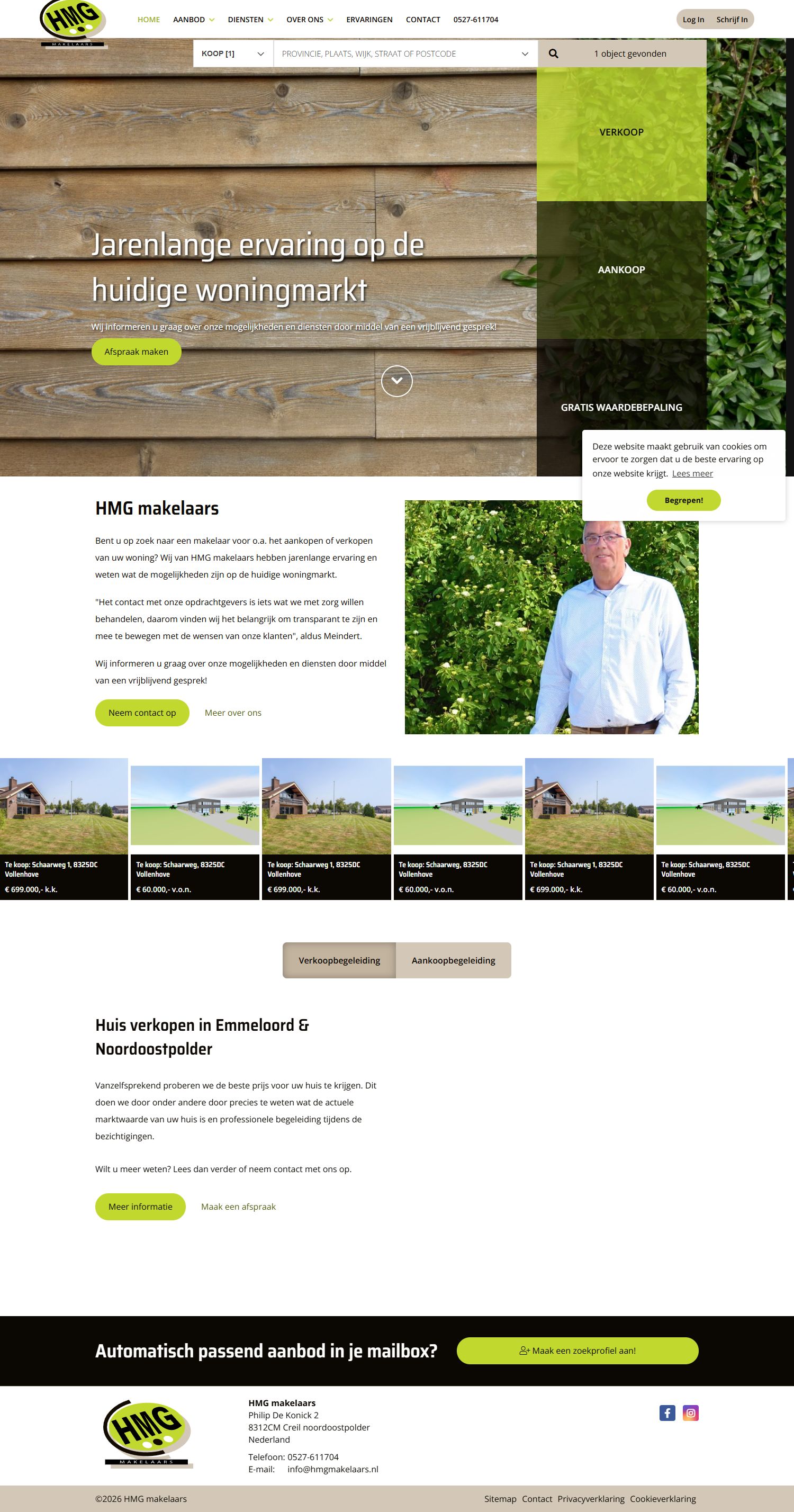 Kantoorfoto HMG Makelaars