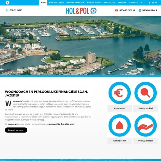 Screenshot der Website von www.holenpol.nl