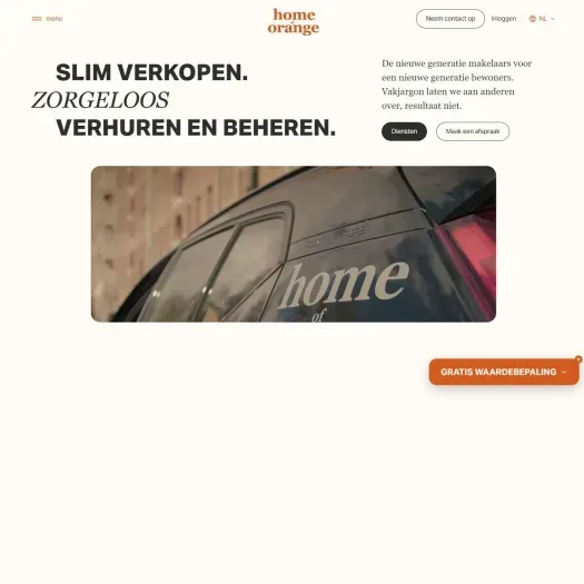 Capture d'écran du site web de www.homeoforange.nl