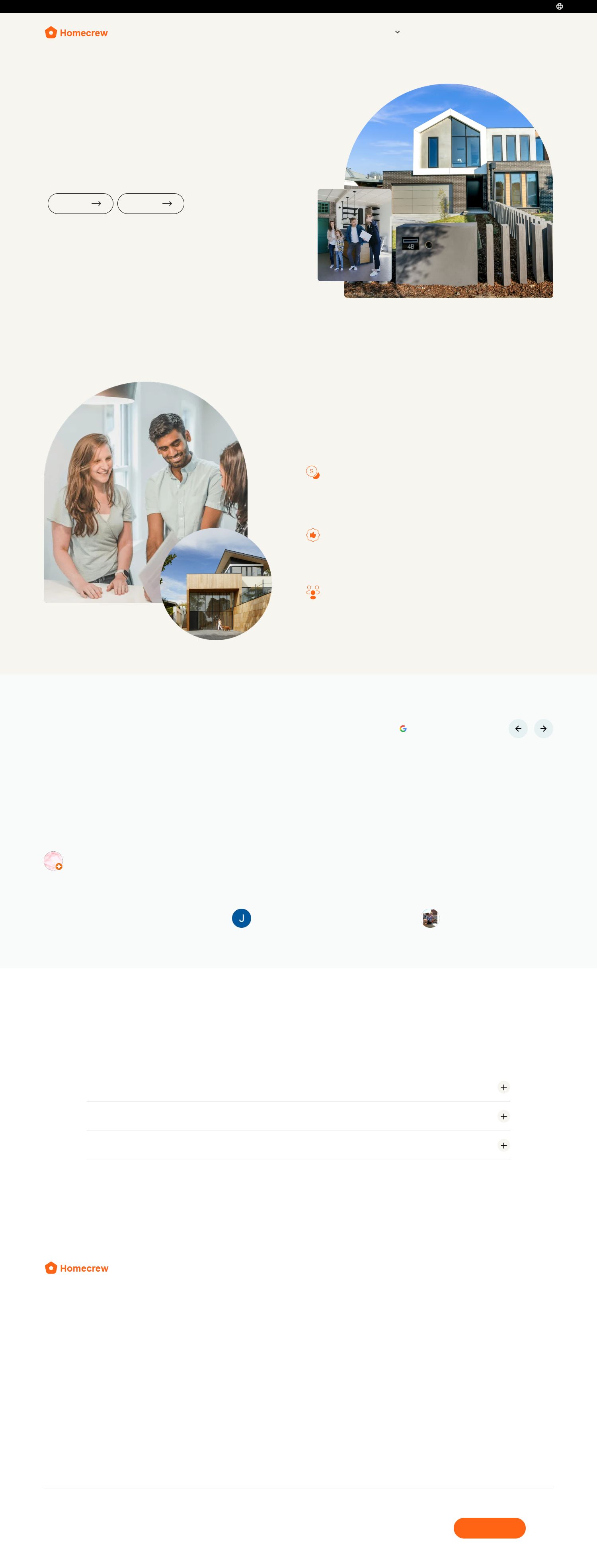 Screenshot van de website van www.homecrew.nl