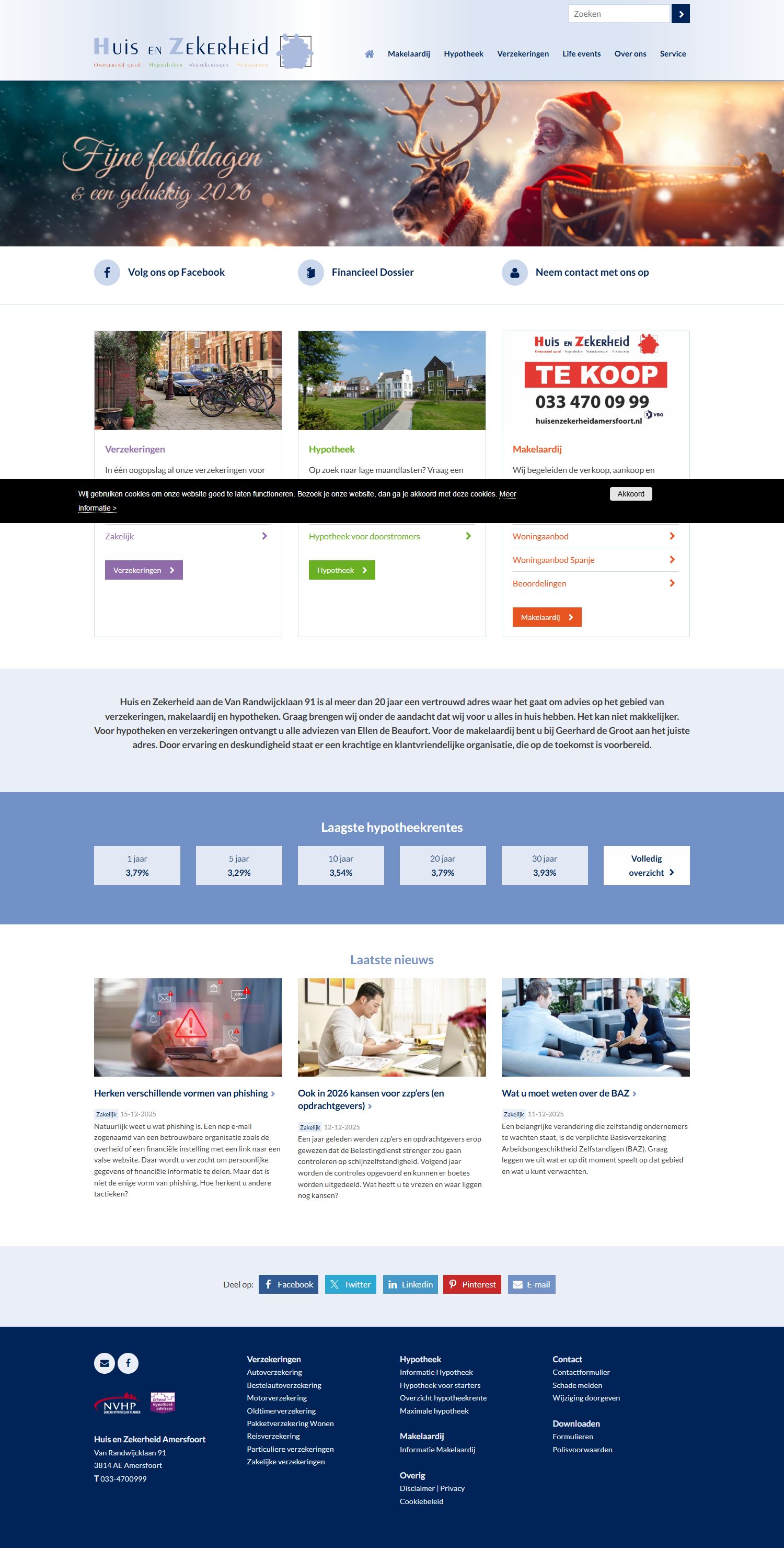 Screenshot van de website van www.huisenzekerheidamersfoort.nl