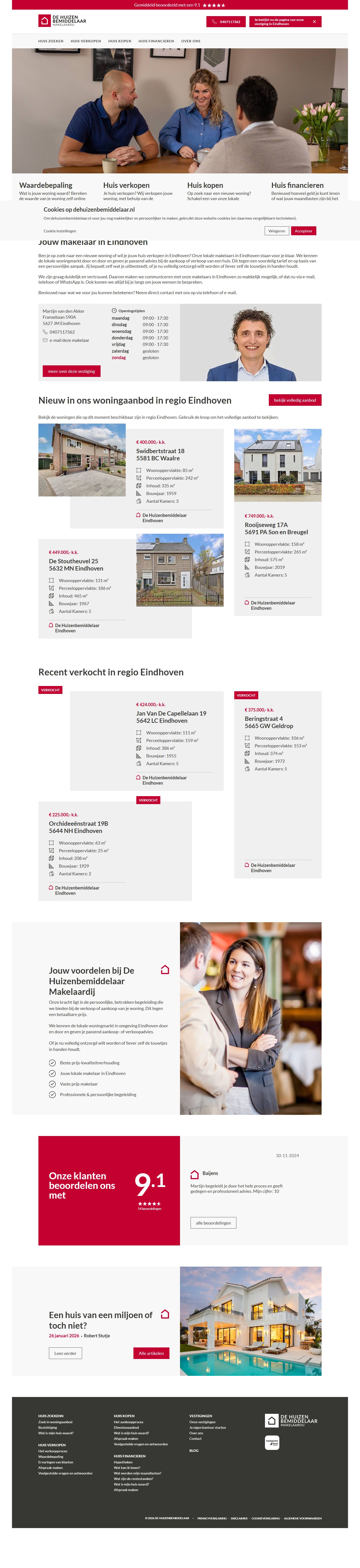 Kantoorfoto Huizenbemiddelaar Makelaardij Eindhoven
