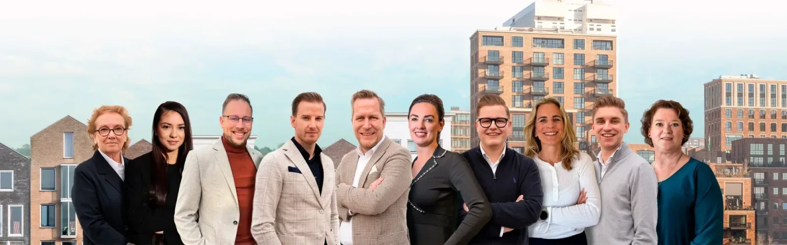 Team foto van Huysvisie, makelaar anno nu.