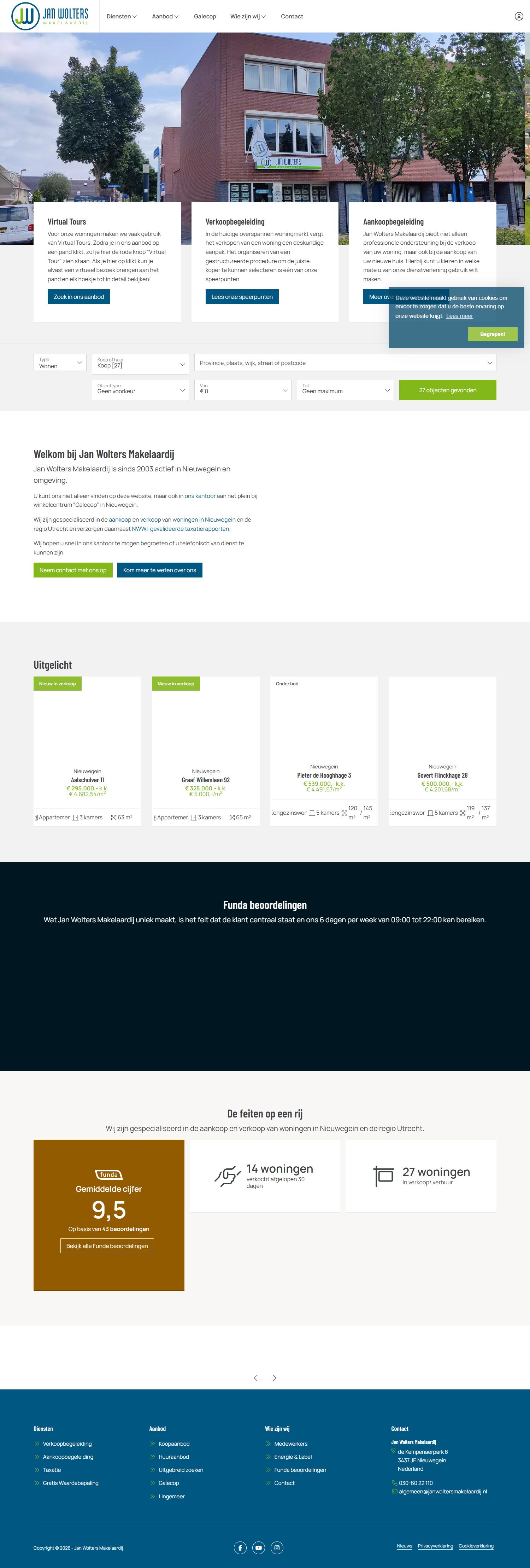 Screenshot van de website van www.janwoltersmakelaardij.nl