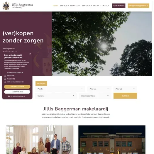 Capture d'écran du site web de www.jillisbaggerman.nl