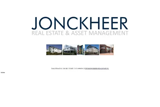 Screenshot der Website von www.jonckheer-realestate.nl