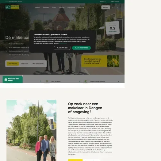 Screenshot van de website van www.kanters.net