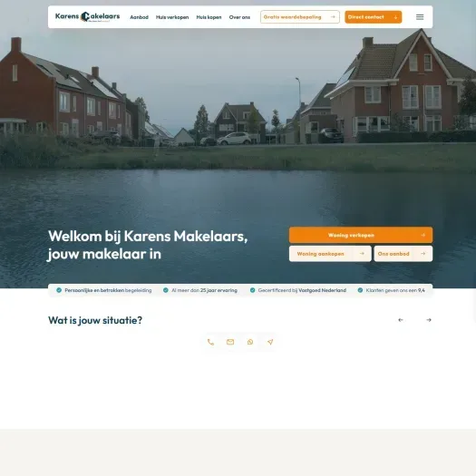 Screenshot der Website von www.karens.nl