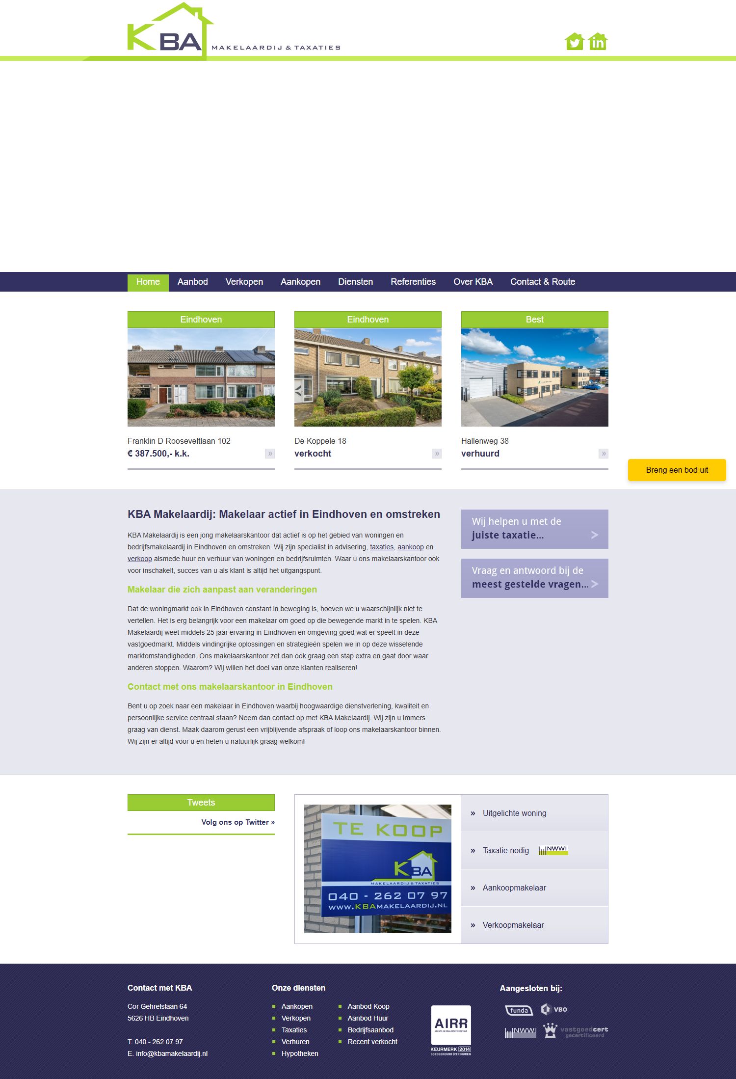 Kantoorfoto KBA Makelaardij & Taxaties