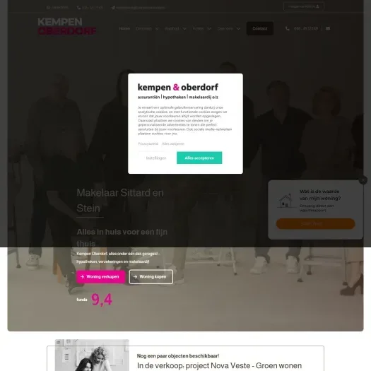 Screenshot van de website van www.kempenoberdorf.nl