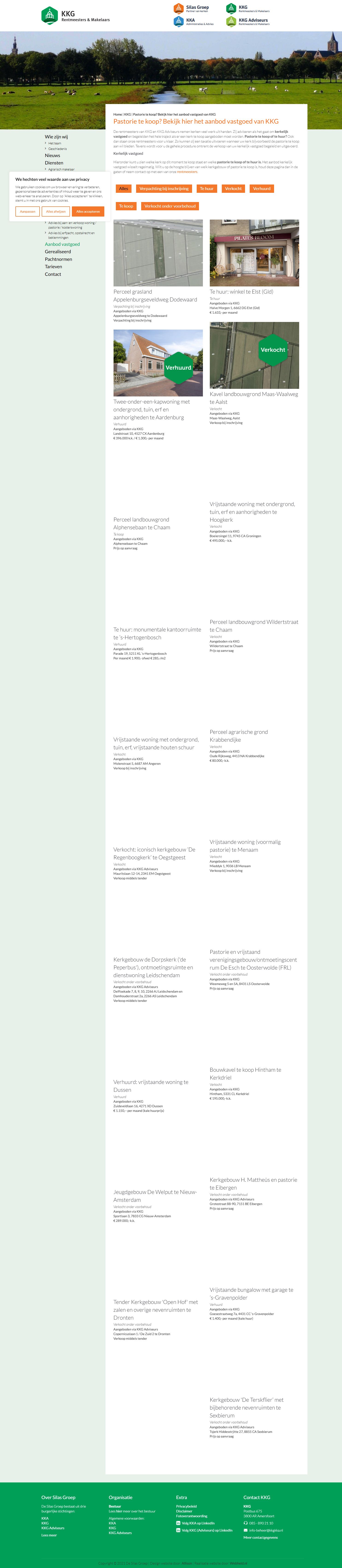 Screenshot van de website van silasgroep.nl