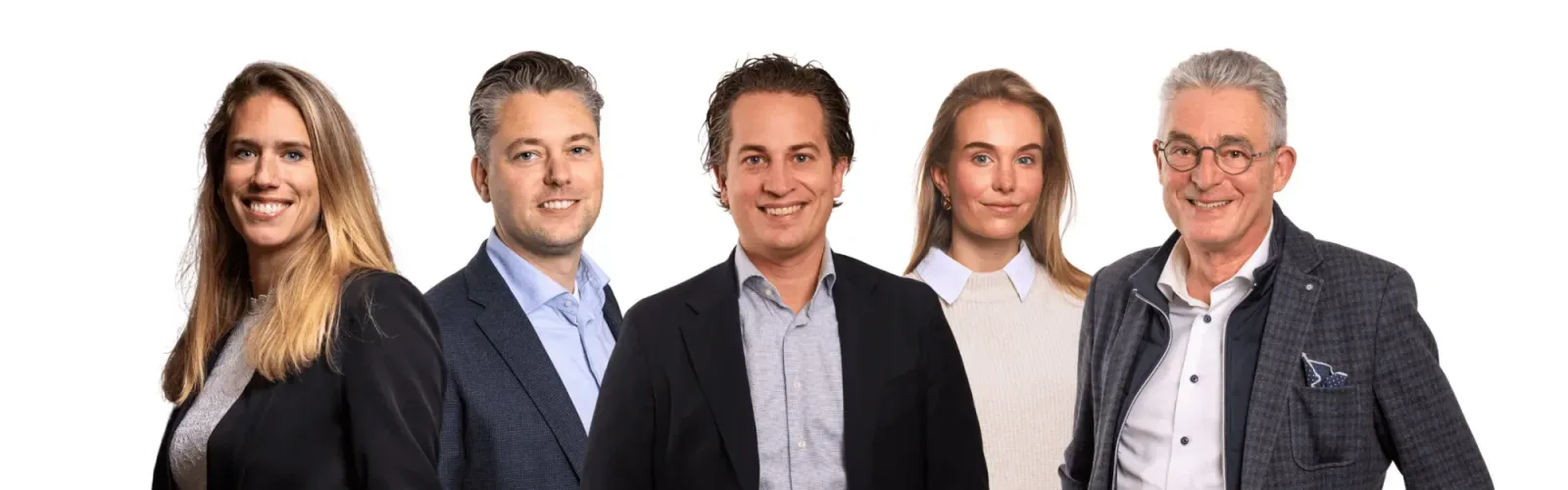 Team foto van Kocken Makelaars, welkom thuis!