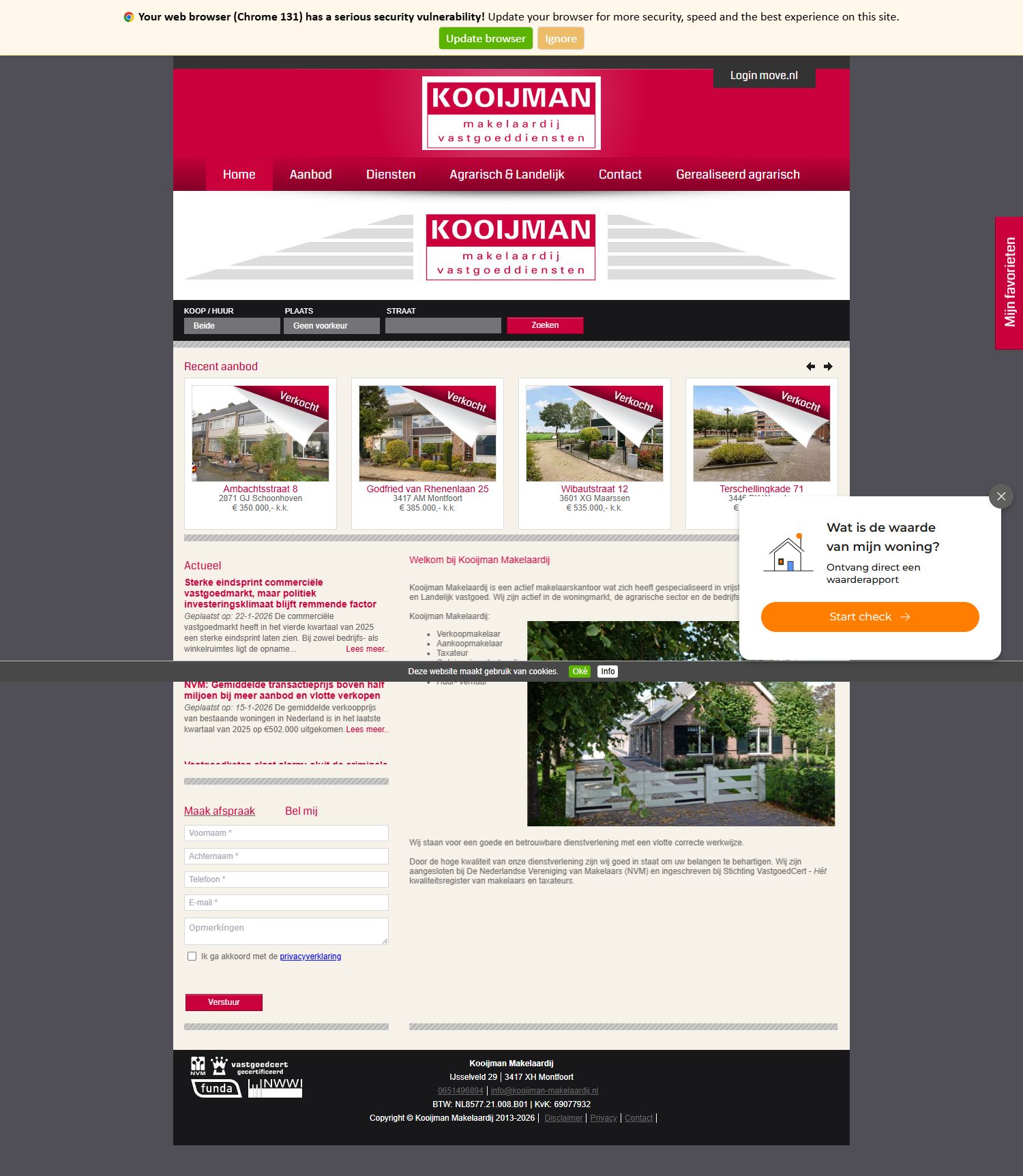 Kantoorfoto Kooijman Makelaardij & Vastgoeddiensten