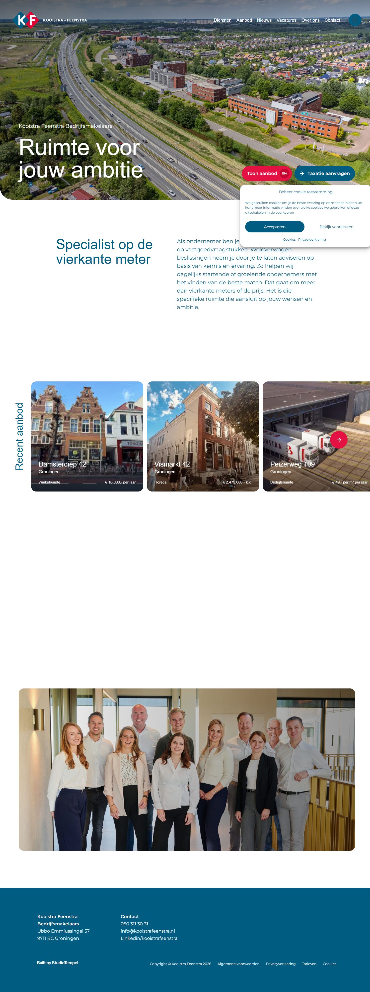 Kantoor foto van Kooistra Feenstra Bedrijfsmakelaars