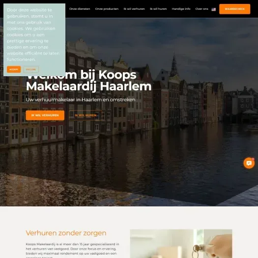Screenshot van de website van www.verhuurmetkoops.nl