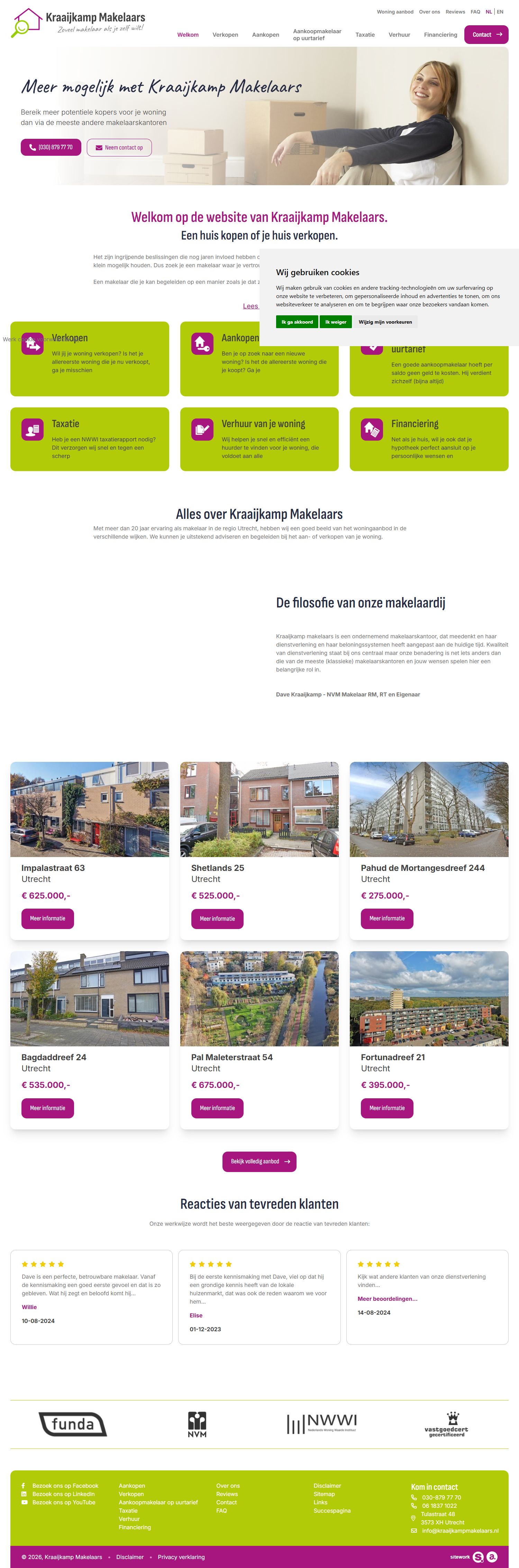 Kantoorfoto Kraaijkamp Makelaars