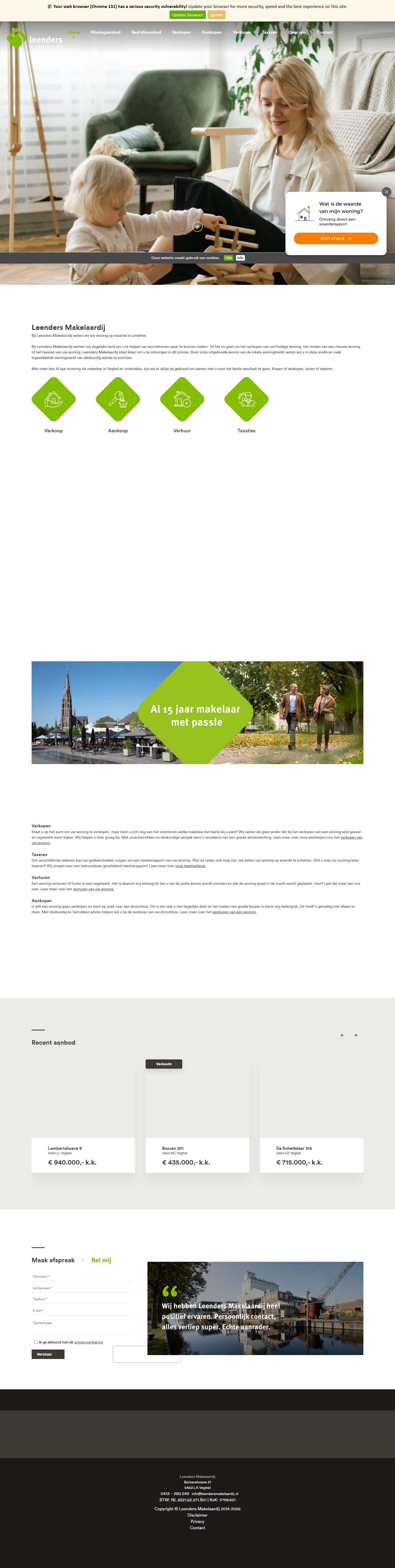 Kantoor foto van Leenders Makelaardij