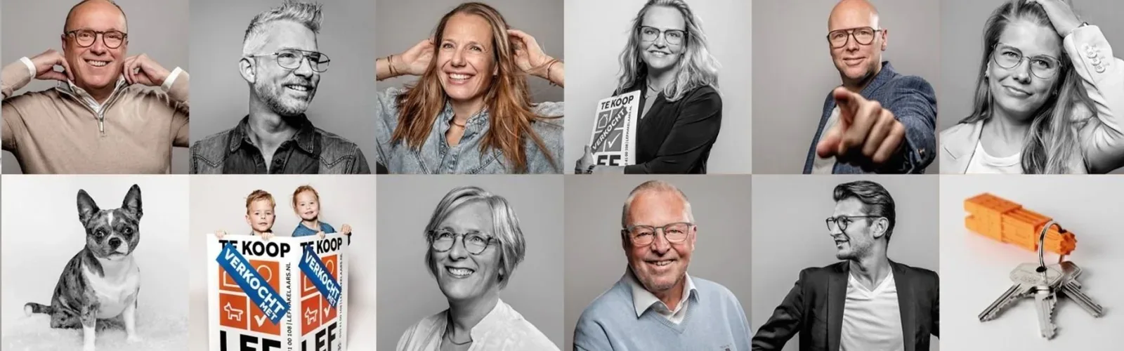 Team foto van LEF Makelaars & Taxateurs
