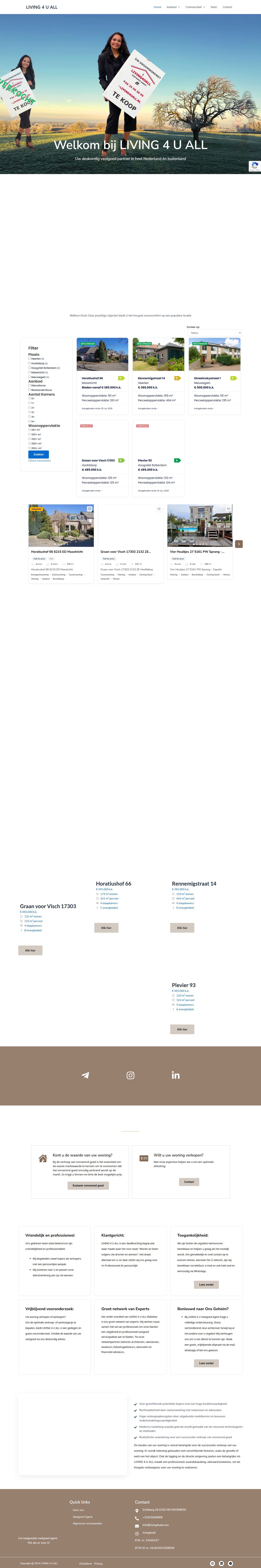 Kantoorfoto LIVING 4 U ALL VASTGOED AGENT