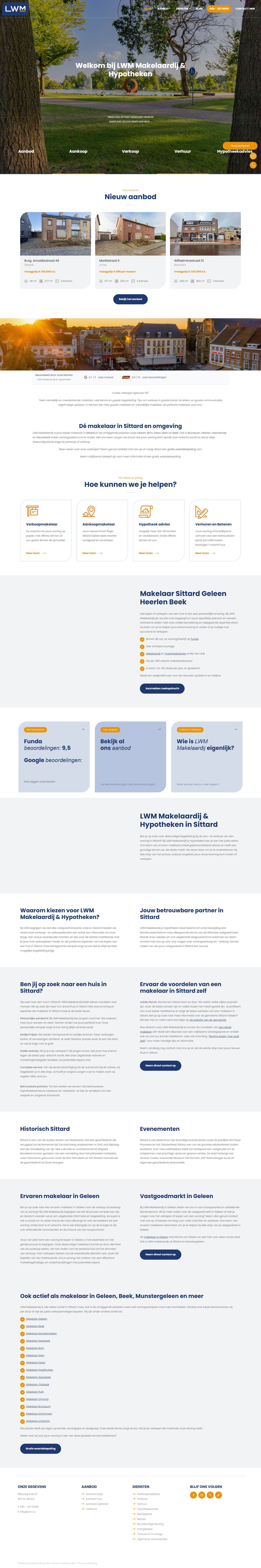 Screenshot van de website van www.lwm.nu