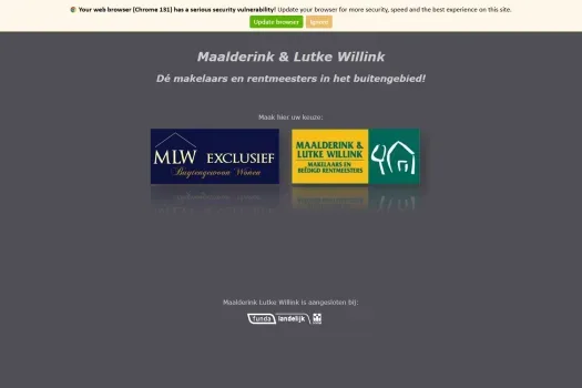 Capture d'écran du site web de www.maalderinklutkewillink.nl