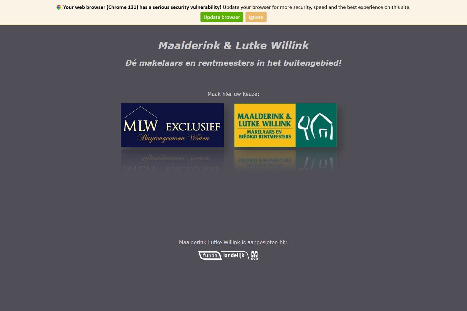 Screenshot van de website van www.maalderinklutkewillink.nl