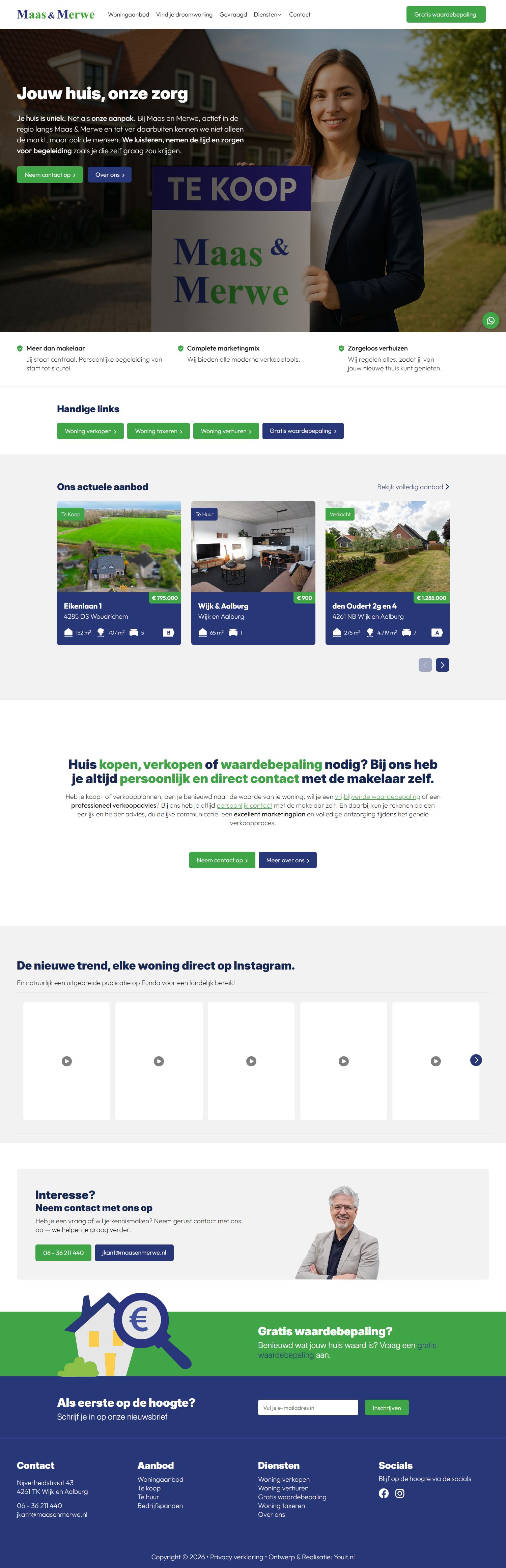 Kantoorfoto Maas en Merwe Makelaardij