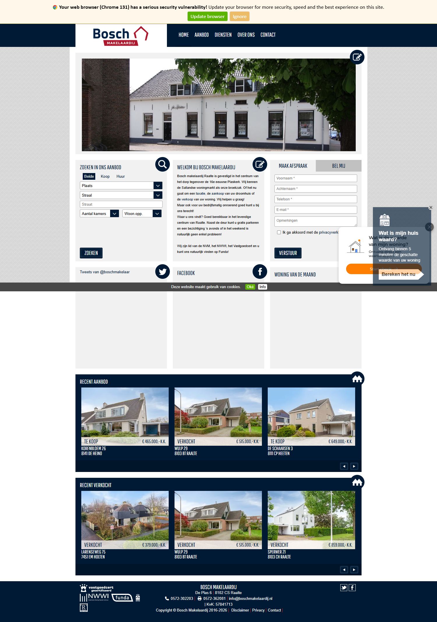 Kantoorfoto Makelaardij Bosch