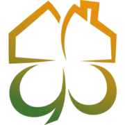 Logo Makelaardij Klavertje Vier. Woongeluk begint hier!