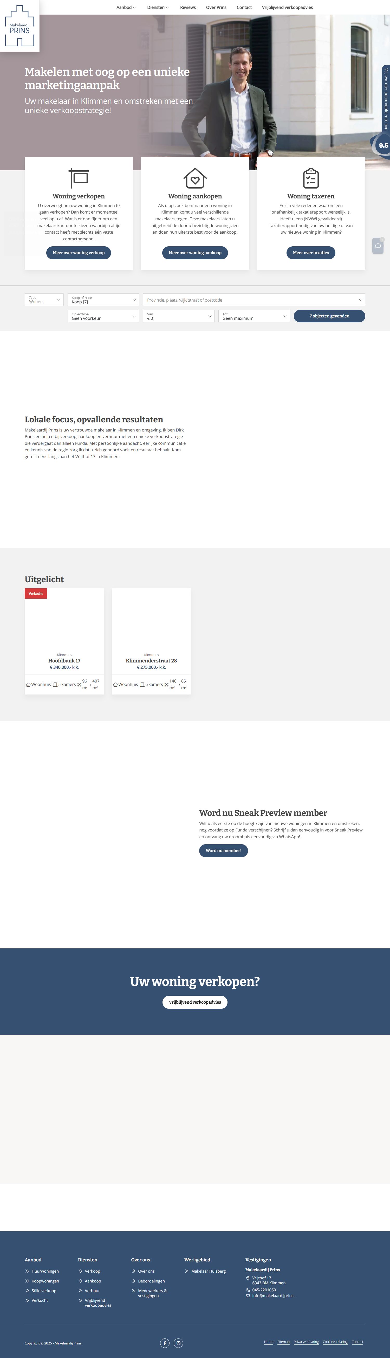 Kantoorfoto Makelaardij Prins